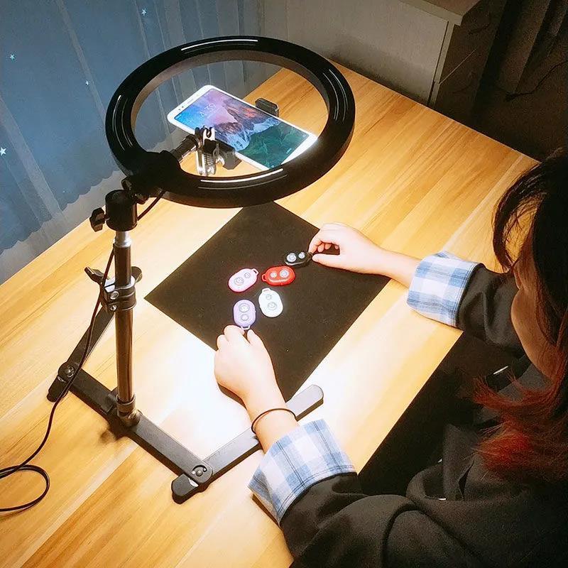 Mobile Phone Bracket Shooting Props Overhead Stand Desktop Fill Light ...