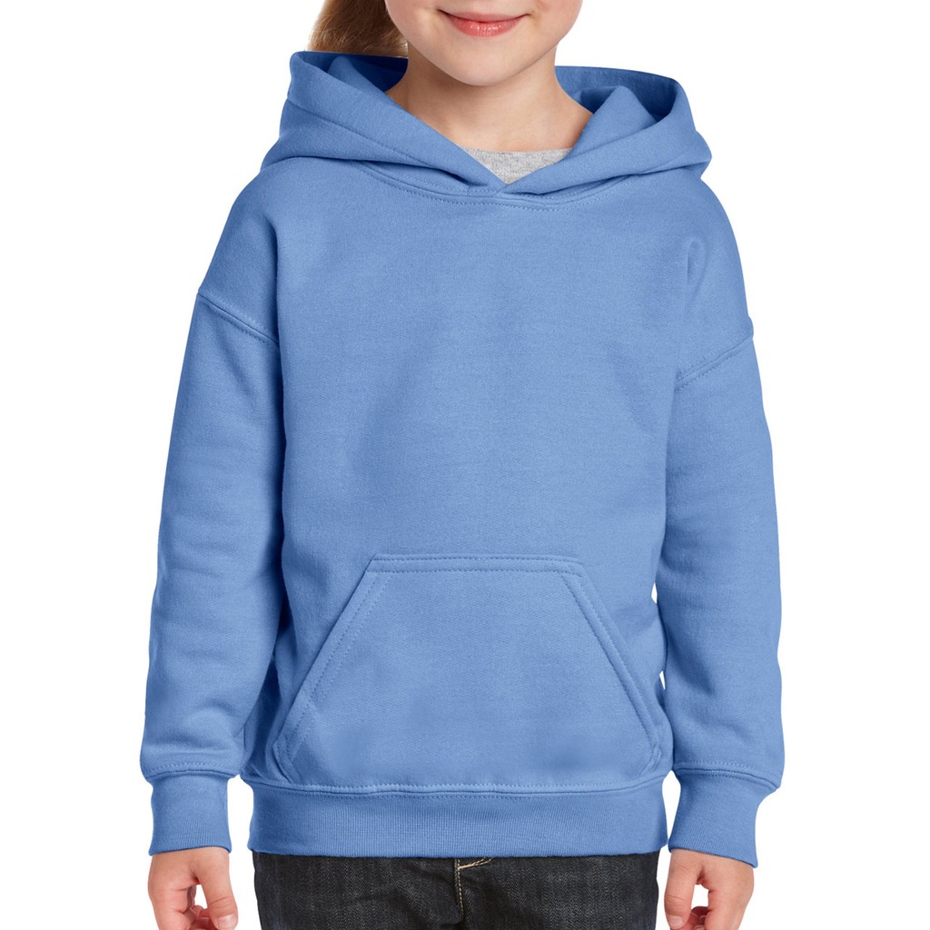 Gildan Heavy Blend Youth Hooded Sweatshirt (Carolina Blue) | Shopee ...