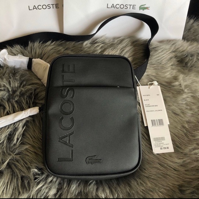 Lacoste crossbody best sale bag men's