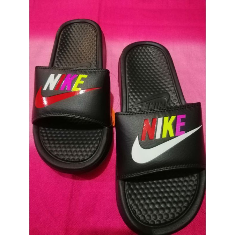 Nike cheap rainbow slides