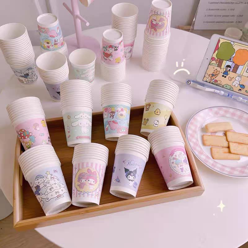 PAPER CUP 50 PCS SET 1 PACK PARTY CUP OR BIRTHDAY CUP | Shopee Philippines
