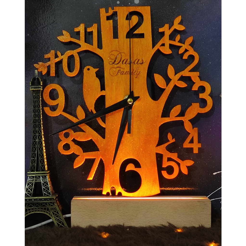 WALL CLOCK WOODEN TREE Shopee Philippines