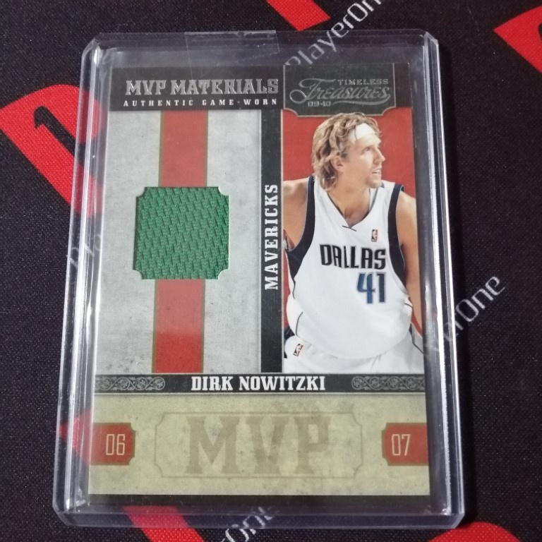 Dirk Nowitzki Panini MVP Materials Timeless Treasures NBA Card | Game ...
