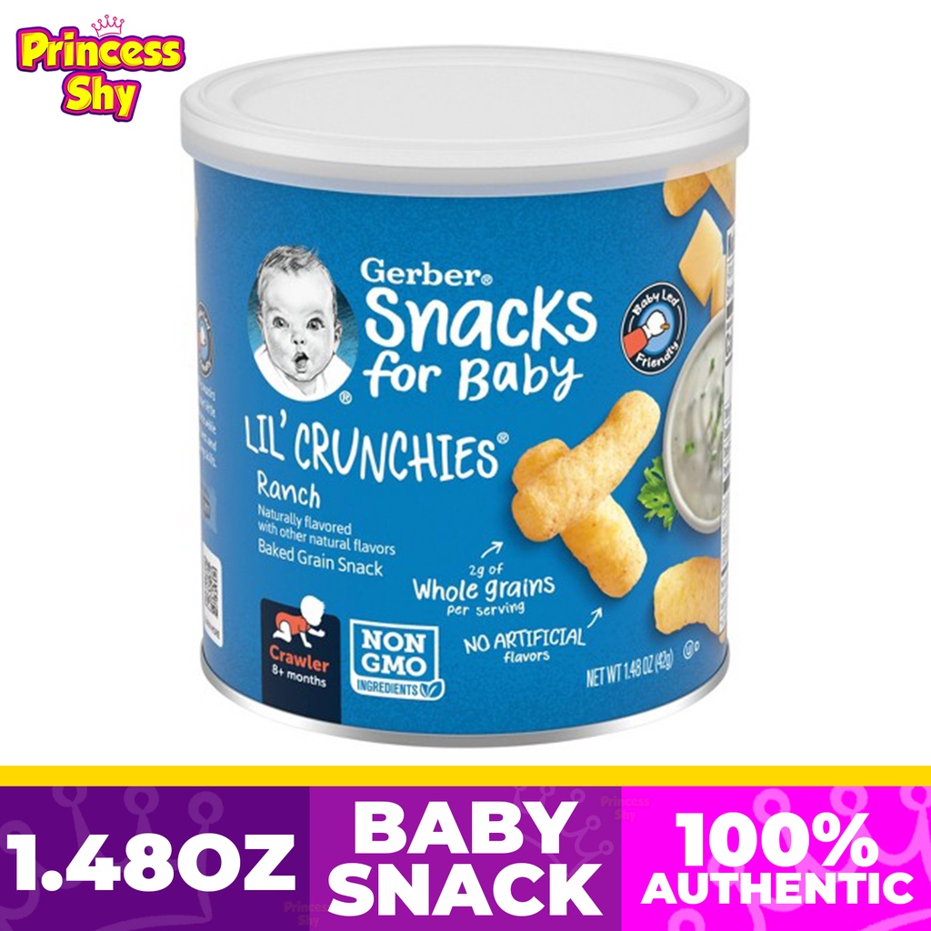 Gerber Lil' Crunchies Baked Corn Snack Ranch 1.48 oz | Shopee Philippines