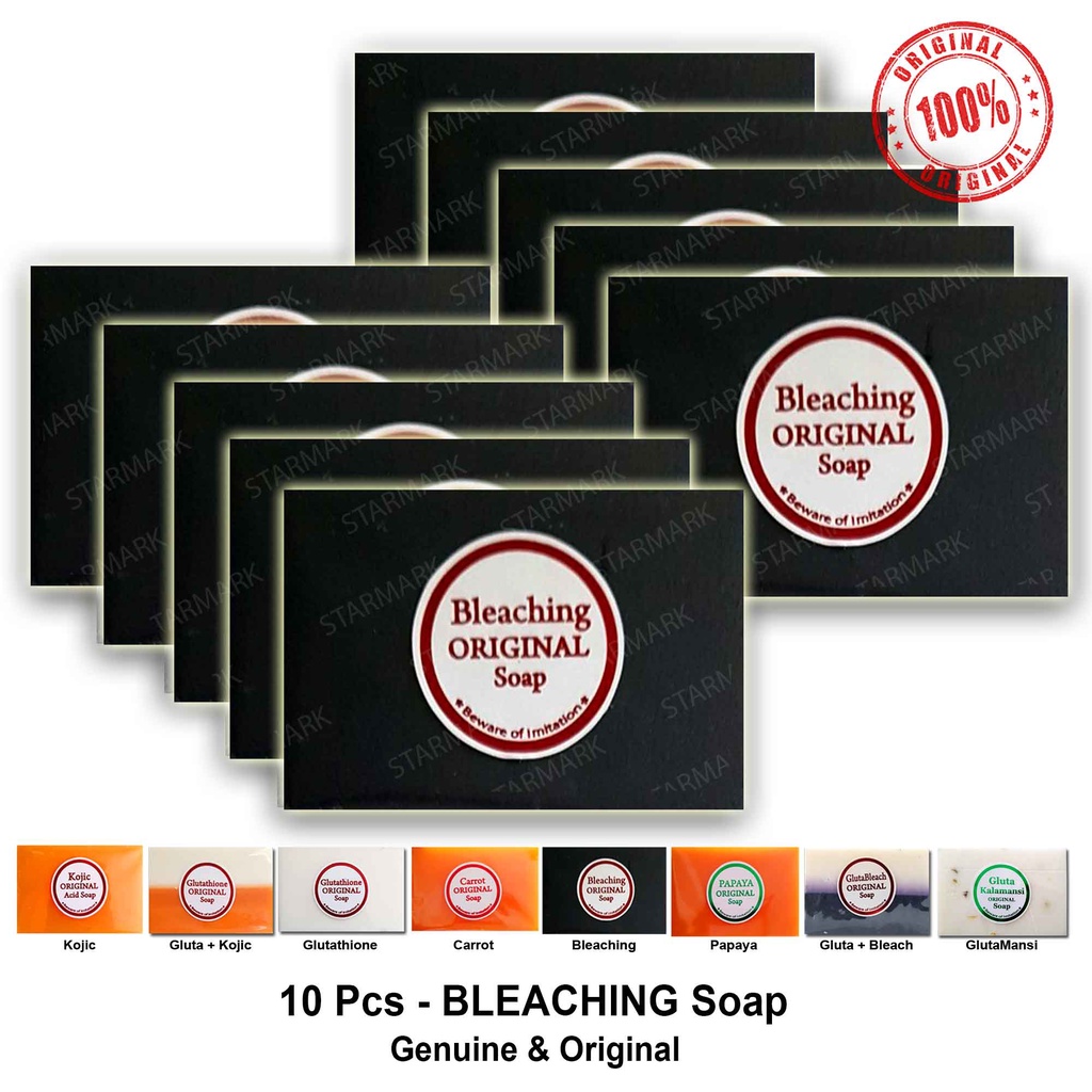 Bleaching Soap Soaps Original PURE BLACK Clear Packaging Kojic Soap