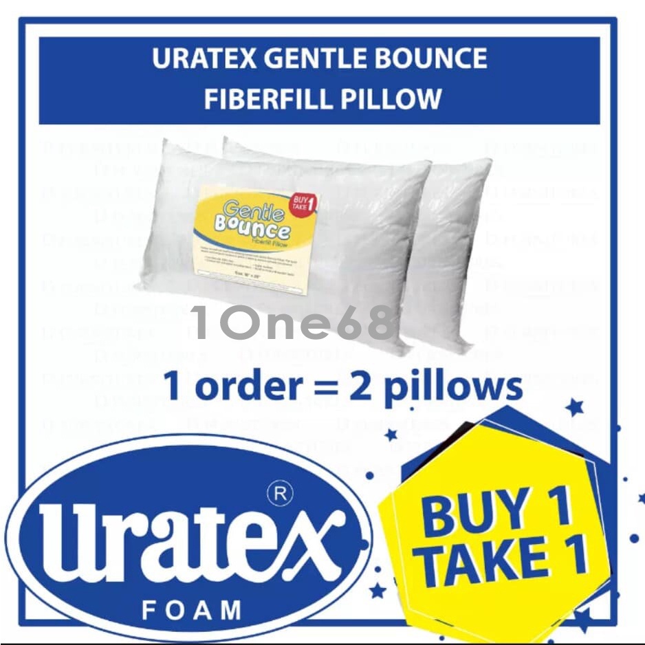 Uratex gentle hotsell bounce fiberfill pillow