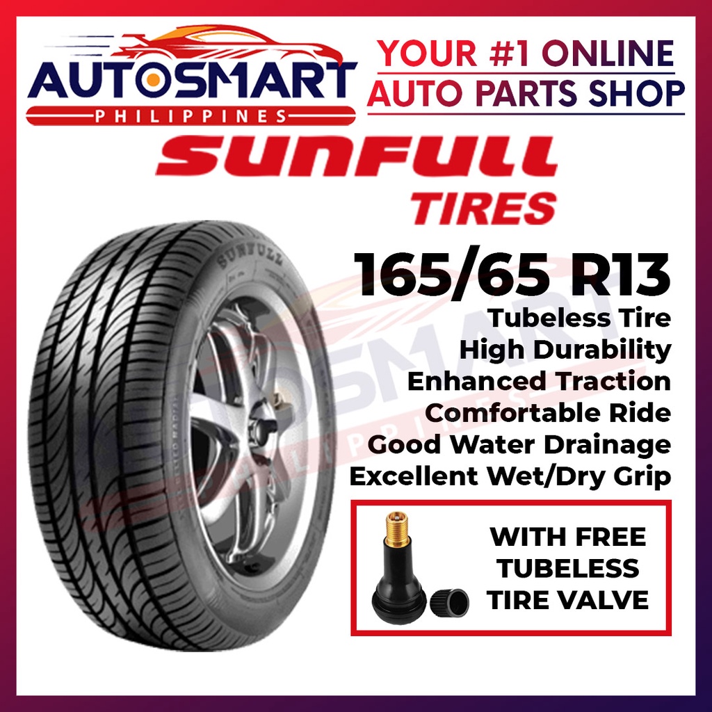 Sunfull 165 65 R13 Passenger Car Tubeless Tire Shopee Philippines