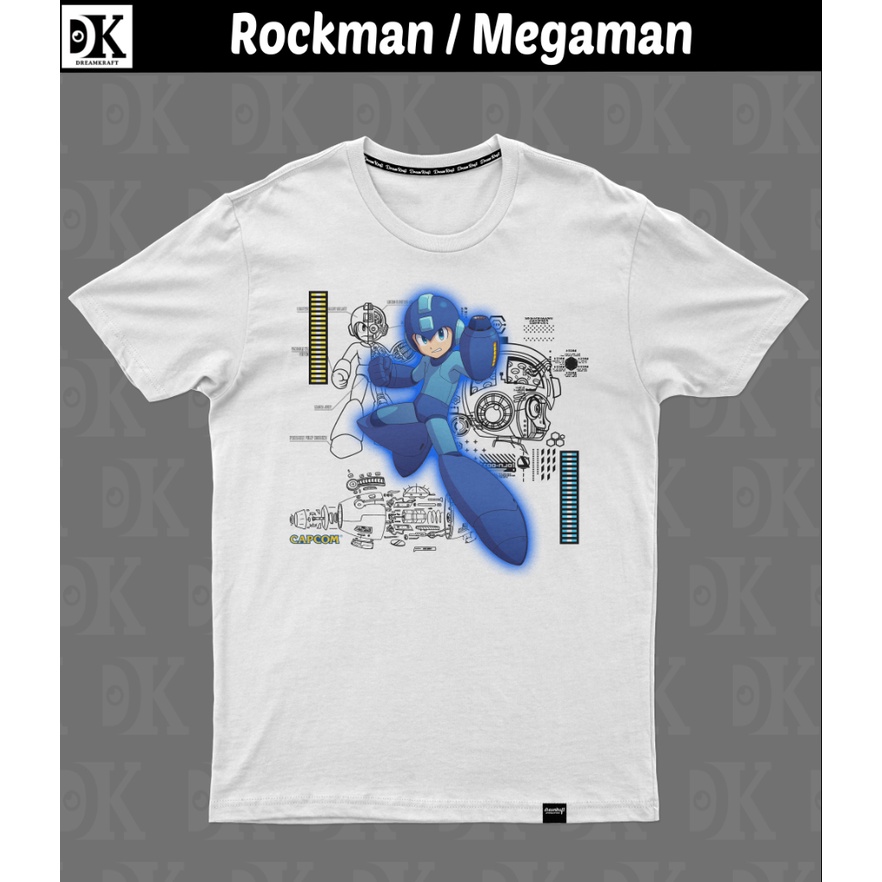 T-shirt Homme Mega Man – Bleu Marine – Taille S – Neuf Avec étiquettes