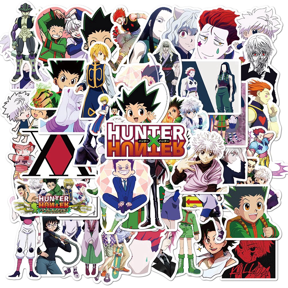 50pcs Hunter x Hunter Adventure Pvc Waterproof Sticker For Luggage Wall ...