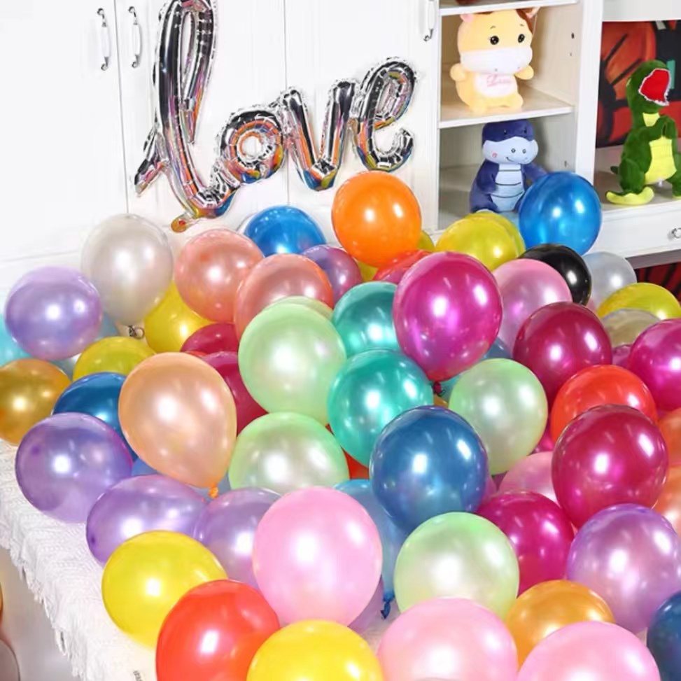 25pcs 5inch glossy balloon Metal balloon decoration supplies party ...