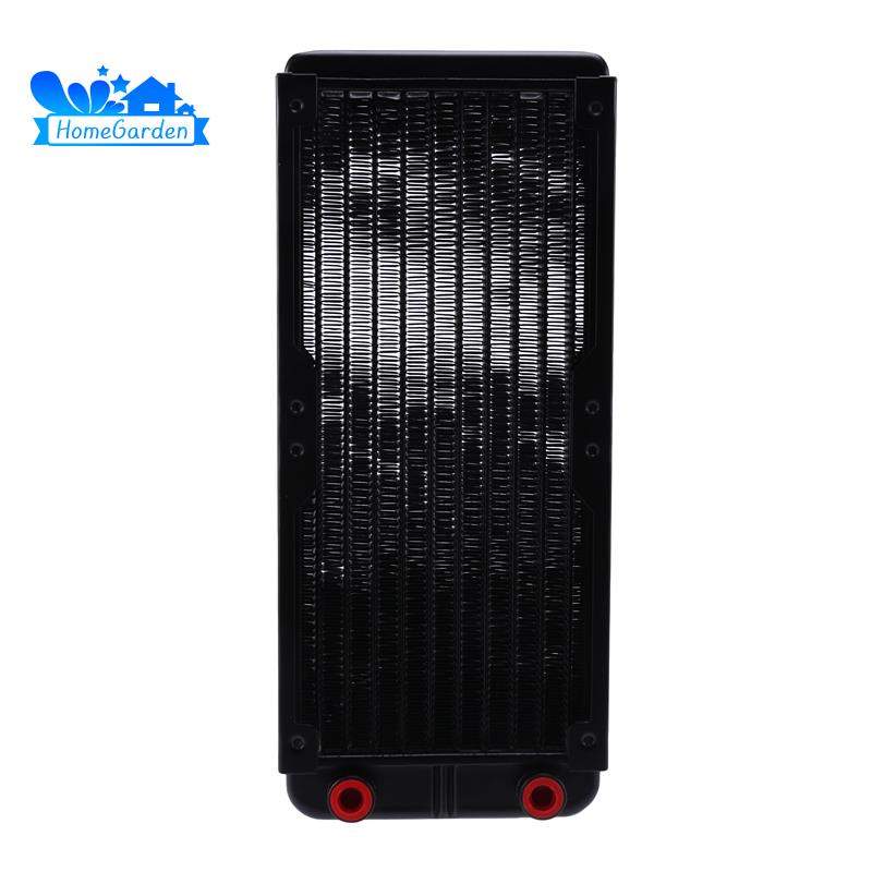 240mm 10 Tubes Aluminum alloy Computer Radiator Water Cooling Cooler ...