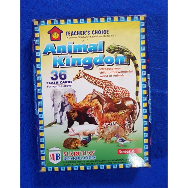 Animal Kingdom Flash Cards-used | Shopee Philippines