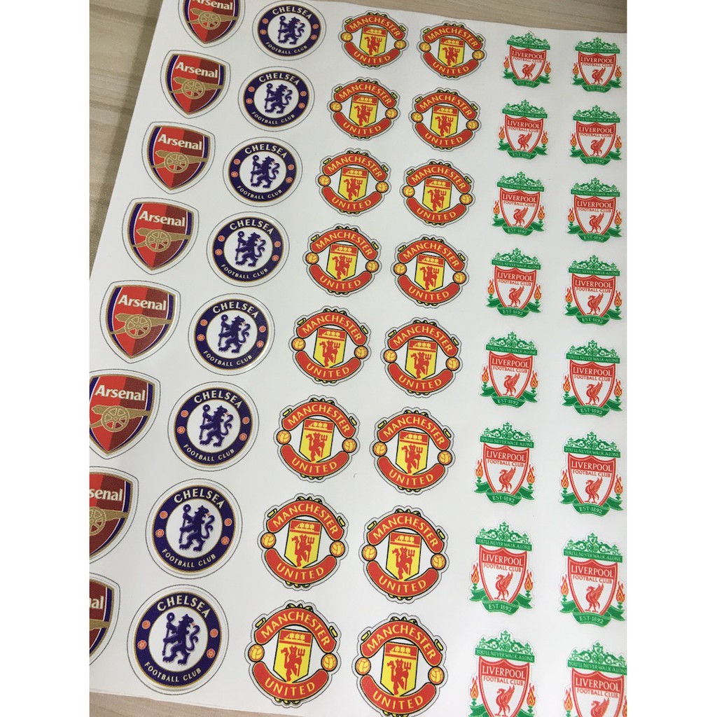Soccer Football clubs small labels stickers 3cm Logos paste on cars ...