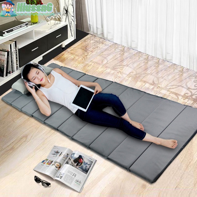 HUS Sleeping Pad Camping Mat Portable Folding Bed Foldable Camping Mattress Compact Travel Sleeping Mat Shopee Philippines