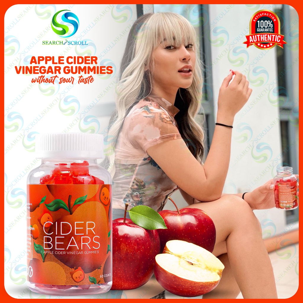 Sa stock Mabilis na paghahatidCiderBears Apple Cider Vinegar ACV Gummy