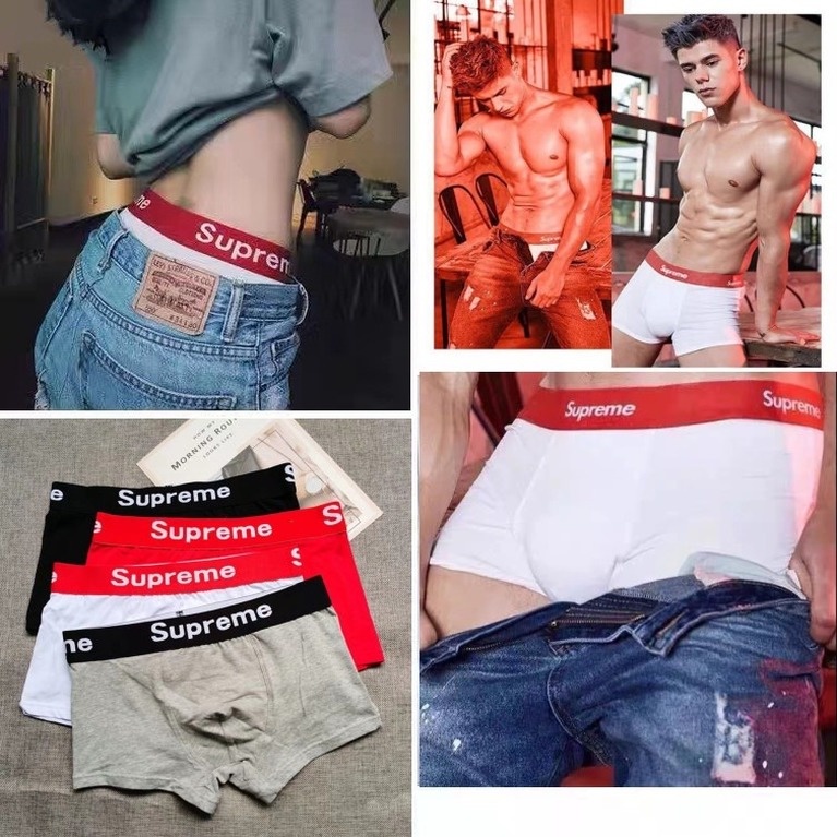 Premium Mens Lv Supreme Boxer Underwear, Men's Fashion, Bottoms, New  Underwear on Carousell