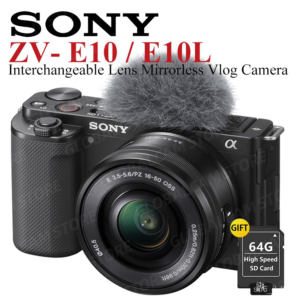 Sony Alpha ZVE10 APSC Interchangeable Lens Mirrorless Vlog Camera