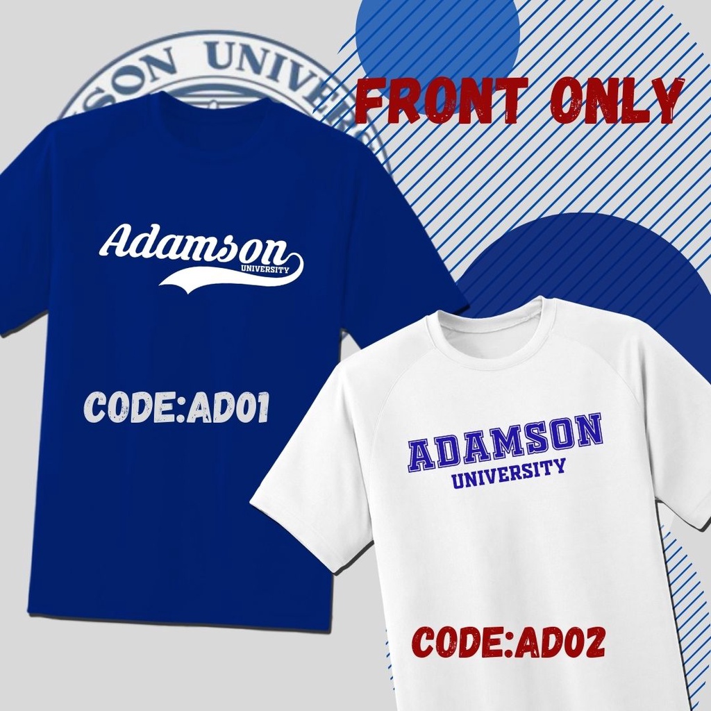 Adamson University Tshirt (Highquality Cotton & Print) Shopee Philippines