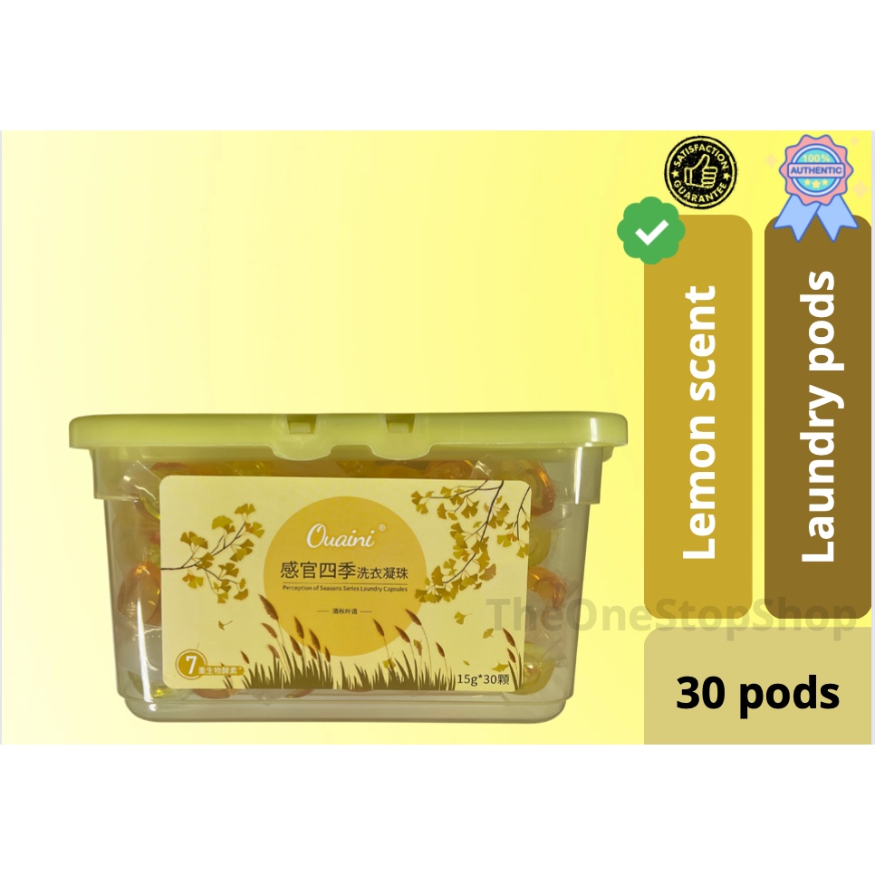 Japanese Laundry pods Ovaini Detergent Liquid Pods Lemon Scent Pods