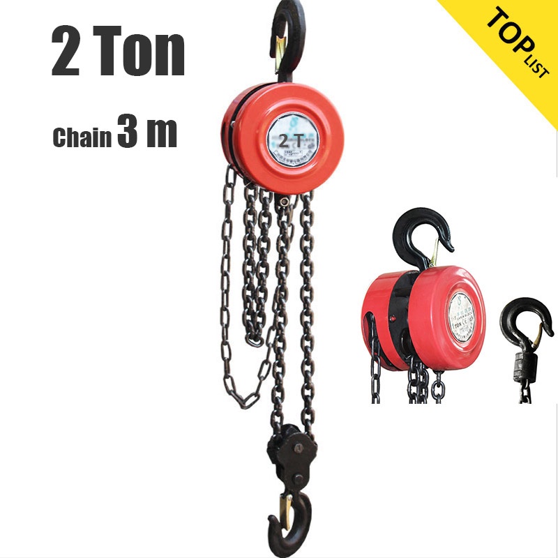 Chain Block 2 Tons with 3 meters Chain Heavy duty Lifting with handle