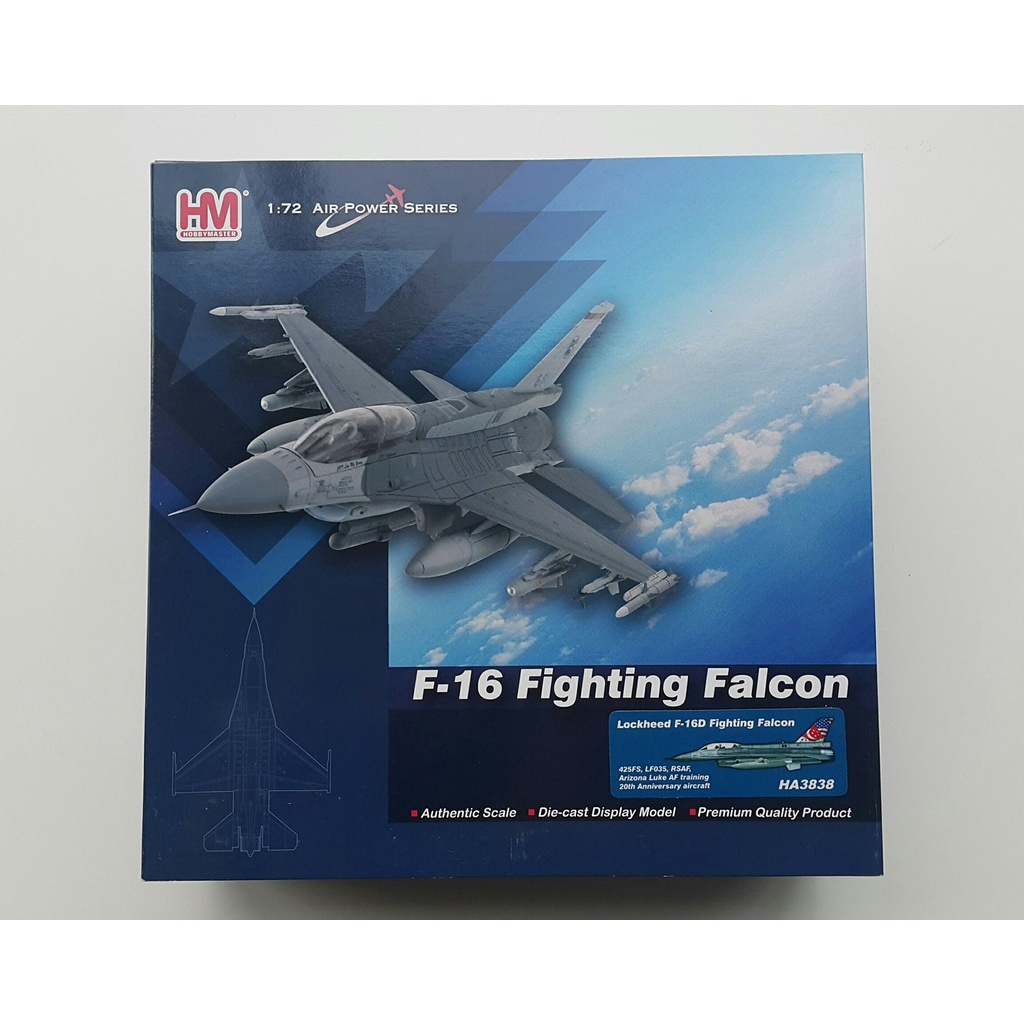 Diecast Model Hobby Master HA3838 Lockheed F-16D Fighting Falcon 425FS ...