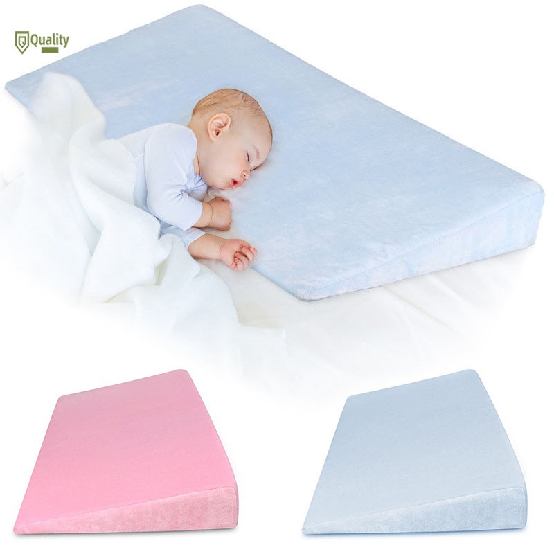 JM♣ Baby Sleep Positioner Pillow AntiReflux High Incline Newborn Baby Crib Wedge∝ Shopee