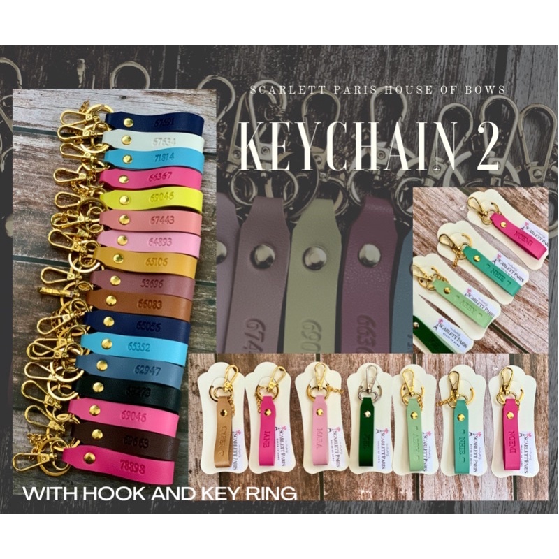 KEYCHAIN #2 Personalized Custom Leather Stamp Souvenirs Scarlett Paris ...