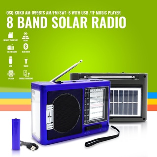 Radio de panel solar de 6 Bandas, USB, MARCA QFX LA INCREIBLE ABM