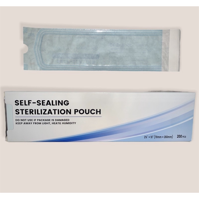70mm x 260mm 200 PCS Sterilizing Pouch/ Self Sealing/ Roll