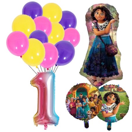 Disney Encanto Number Balloons Set Kids Birthday Party Animated ...