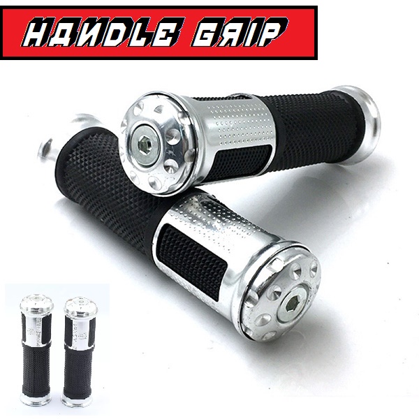 Chrome ABS Motorcycle Handlebar Grips For 7/8 Inch Bars, Fits Harley, Honda, Suzuki (Left Side)