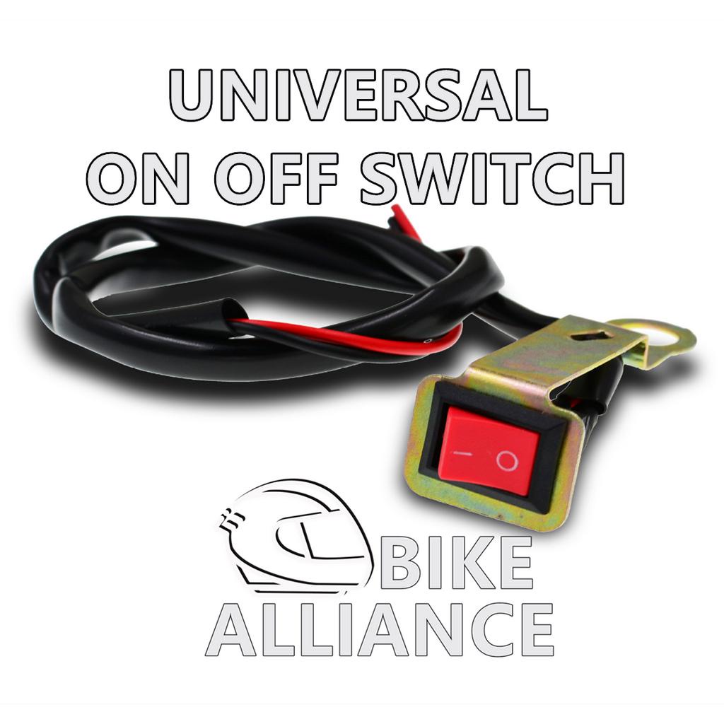 UNIVERSAL ON OFF SWITCH WITH BRACKET MOTOCYCLE HAZARD LIGHT AFTERMARKET ...