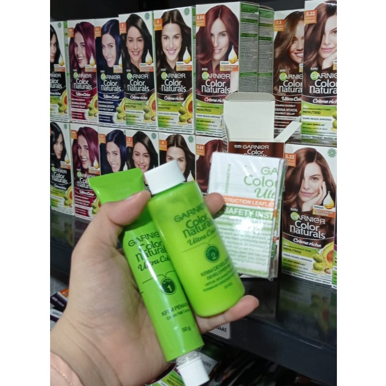 Garnier Color Naturals/Ultra Color Cream Hair Paint/Hair Dye Package