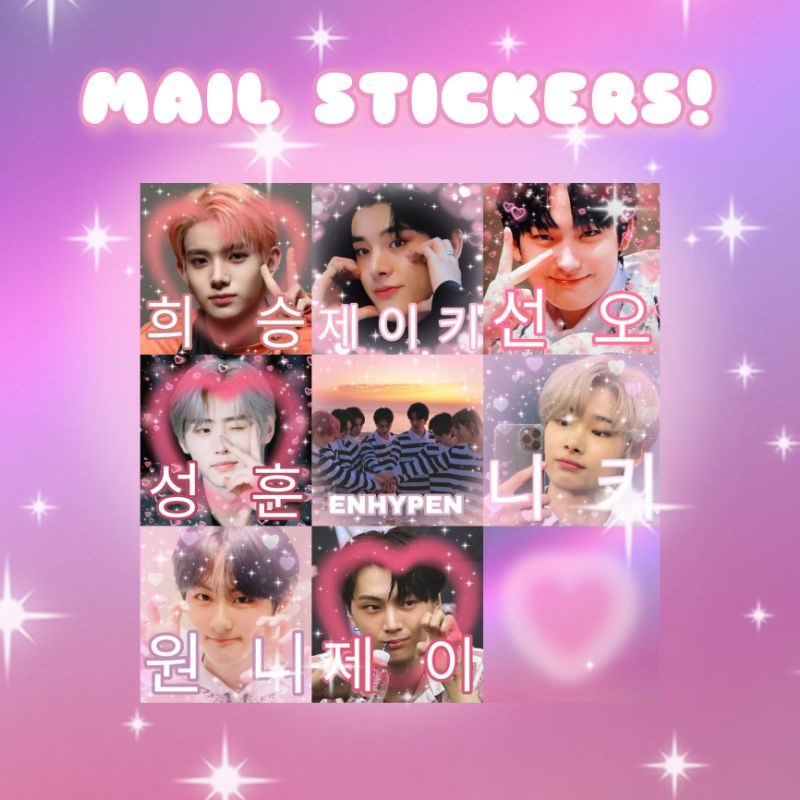 ENHYPEN MAIL STICKERS | SHIE CRATIN' | Shopee Philippines