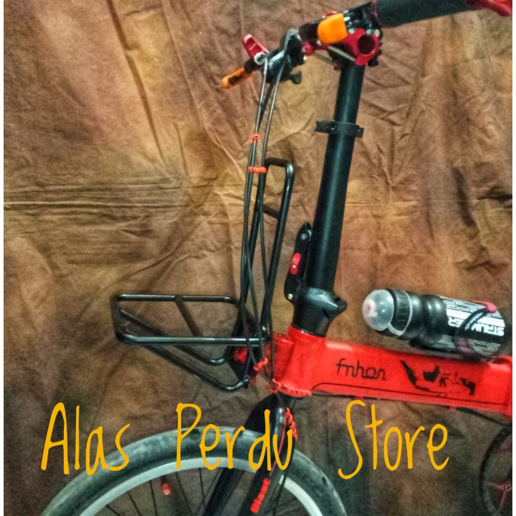 Folding Bike Luggage Folding Bike Front Rack include Adapter Front Block Front Rack Folding Bike i Shopee Philippines