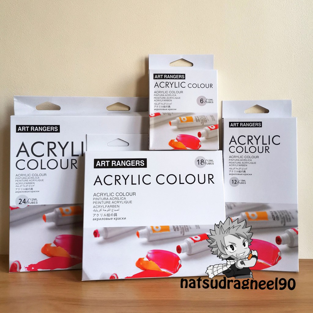 [6121824x12ml] Art Ranger Acrylic Paint Set Shopee Philippines