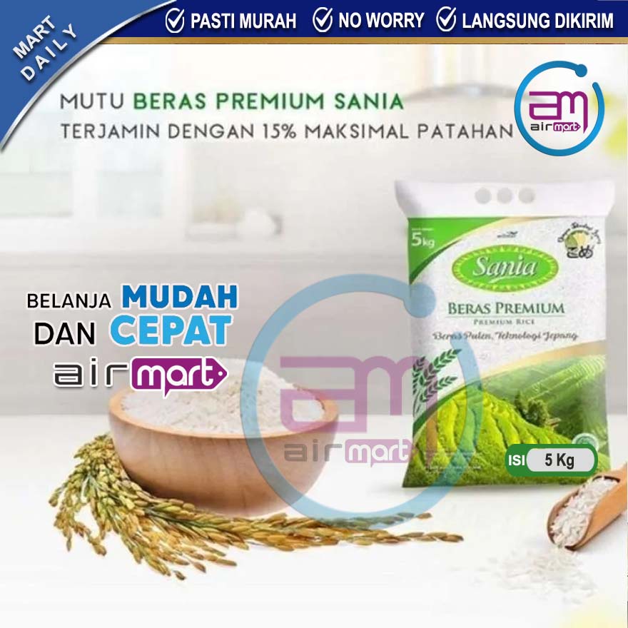 Sania Soft Rice 5 Kg Sania Premium Rice 5 Kg Soft Rice 5 Kg | Shopee ...