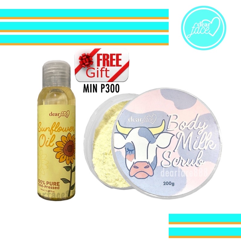 Dear Face Body Milk Scrub and Sunflower Oil Shopee Philippines