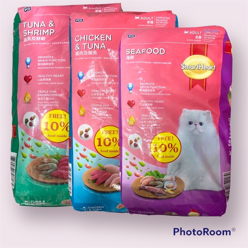 15kg Smartheart Smart Heart Adult Dry Cat Food Cat Essentials | Shopee ...