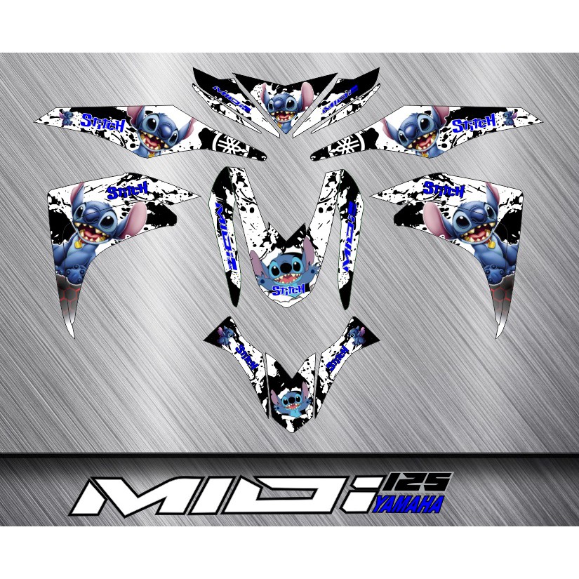 MIO I 125 DECAL KIT STITCH | Shopee Philippines