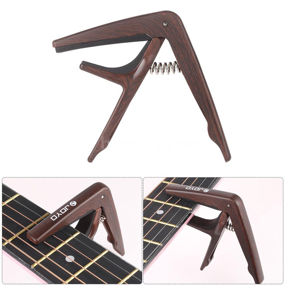JOYO JCP01 Light Capo Quick Change Clamp Key Plastic Steel with Pick for 6String Acoustic