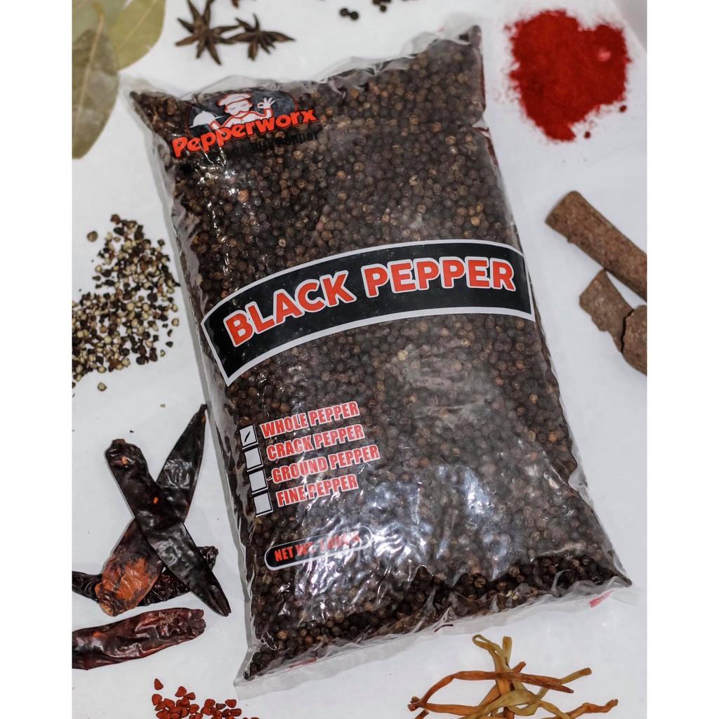 Seasonings & Condiments♗☏ Pepper Worx Black Pepper Whole 1kg Shopee