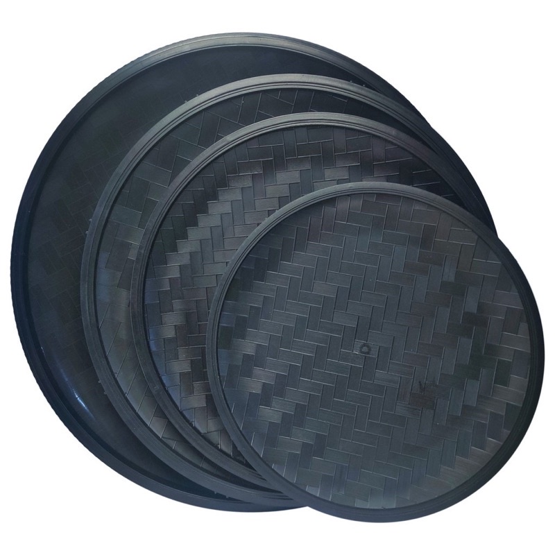 10 inch 12 inch resusable plastic bilao black sushi tray puto tray ...