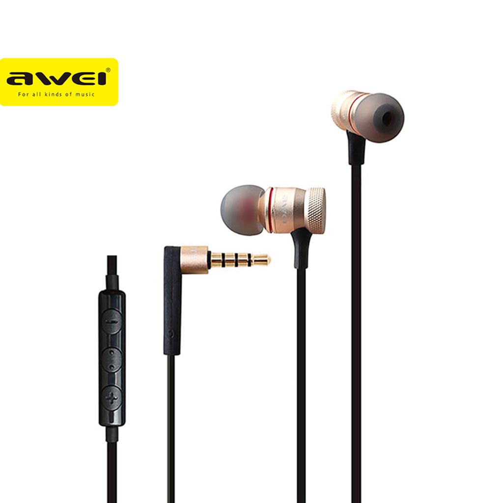 Awei Es 70ty In Ear Earphones Earbuds Hi Fi Headphones With Mic Headset