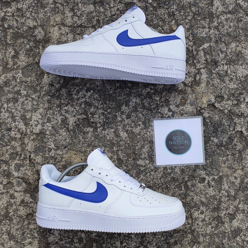 Af1 blue swoosh sale