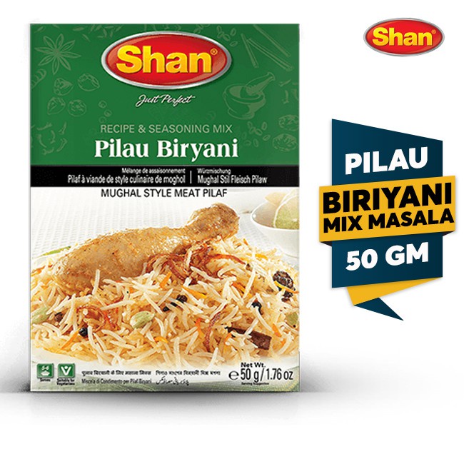 Shan PILAU BIRYANI MIX/MASALA (REMPAH NASI BIRYANI PILAU) 50 GM ...