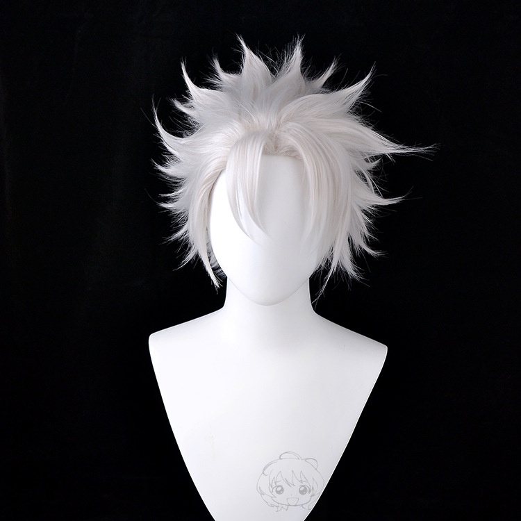 Silver Gray Wig for Shinazugawa Sanemi Demon Slayer Game Anime Fluffy ...