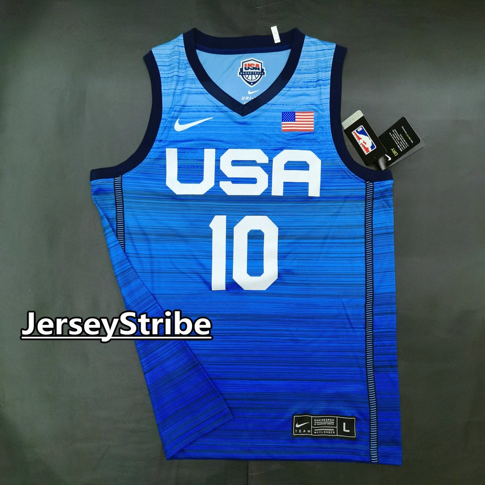 NBA Men's Jersey Dream Team USA 10 Jayson Tatum Basketball 2021 Tokyo