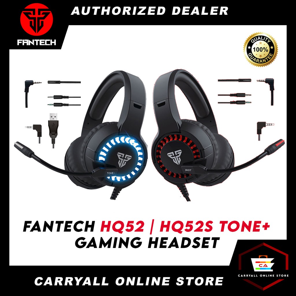 Fantech HQ52 Tone HQ52s Tone RGB Gaming Headset Shopee