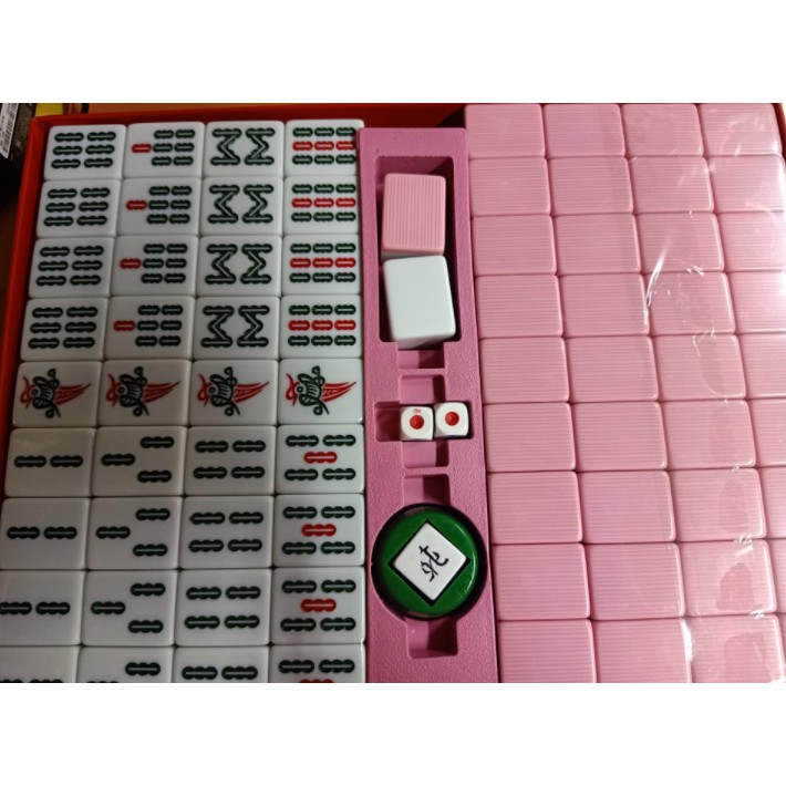 MAHJONG SET BABY PINK JUMBO SIZED (2.8 X 3.6 X 2.1CM) | Shopee Philippines